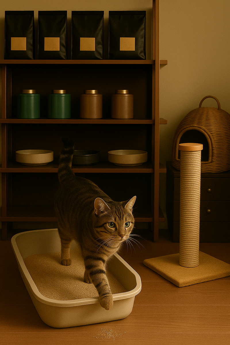 Kattenbak, Krabpaal & Mand