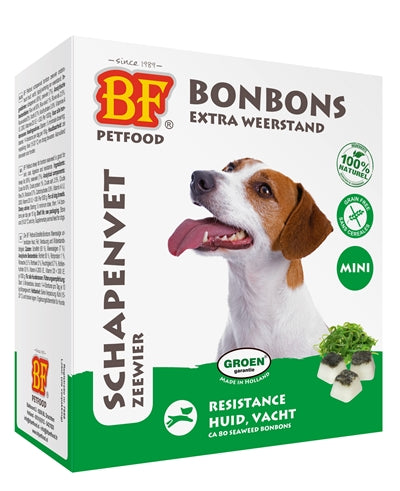 Bf Petfood Schapenvet Mini Bonbons Zeewier