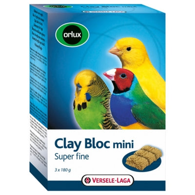 Orlux Klei Blok Mini Kanarie / Parkiet / Tropische Vogels